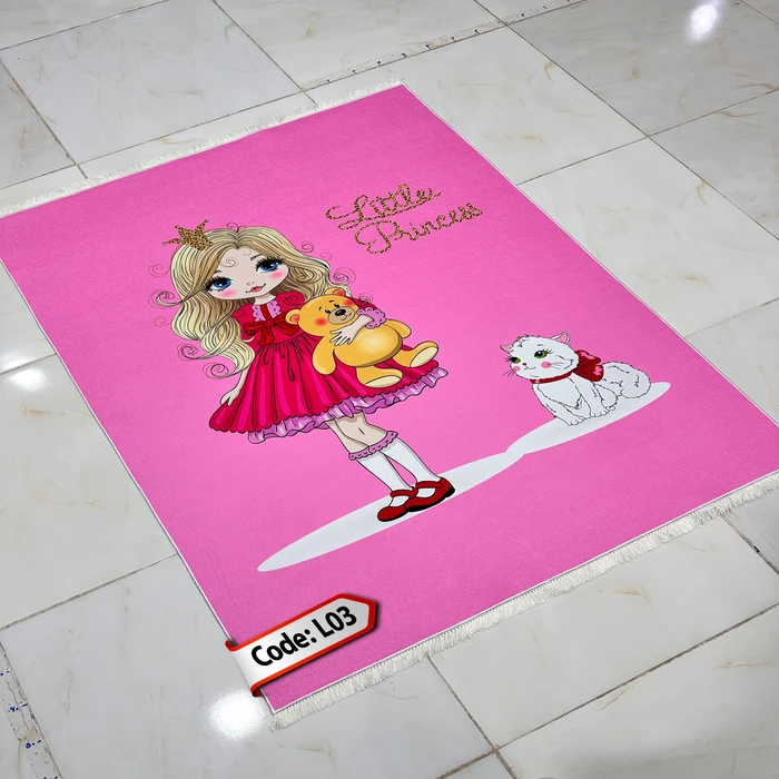 فرشینه کد L 03 دختر و گربه