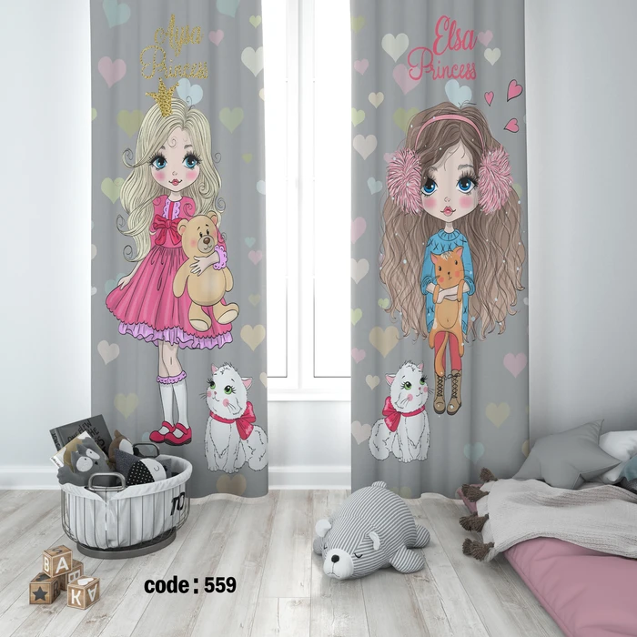 پرده کد 559 دختر و گربه