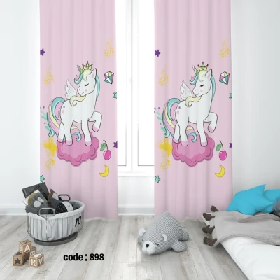 پرده کد 898 یونی کورن / اسب تک شاخ