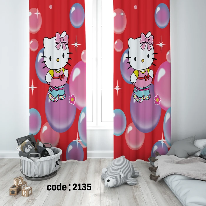 پرده کد2135 گربه کیتی