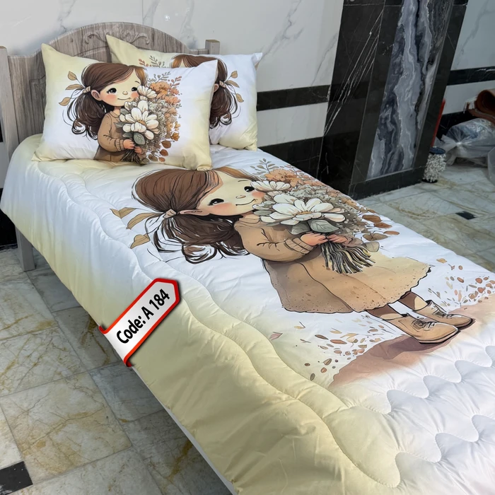 روتختی کد A 184 دختر بچه با دسته گل